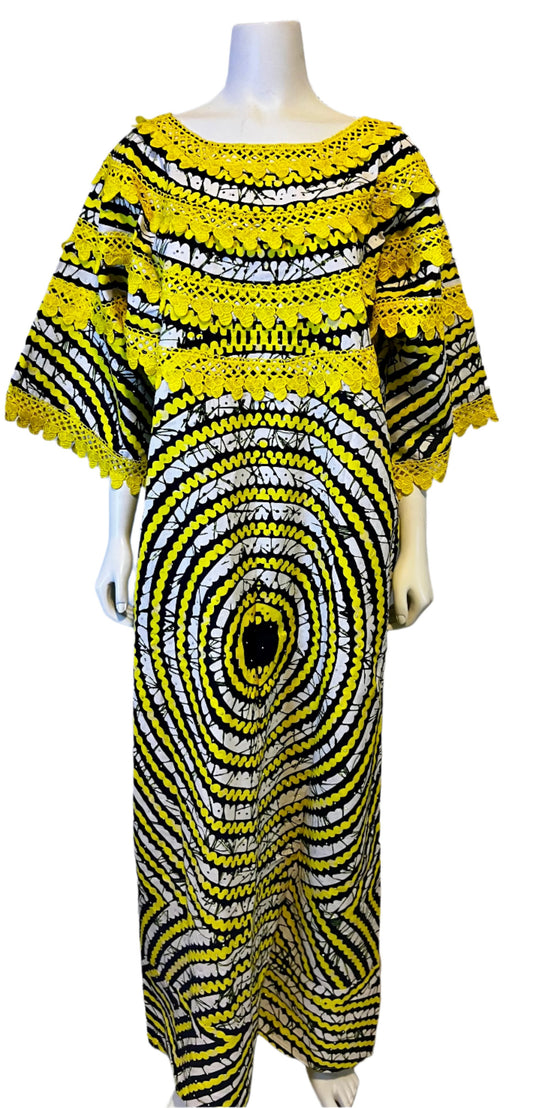 Ankara Dress with Trimmings