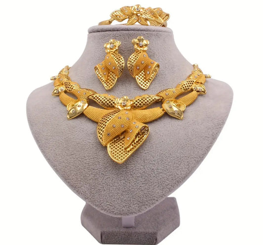 24K Gold Plated Jewelry Set