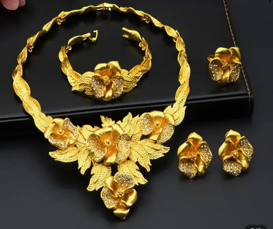 Vintage Leaf Jewelry Set