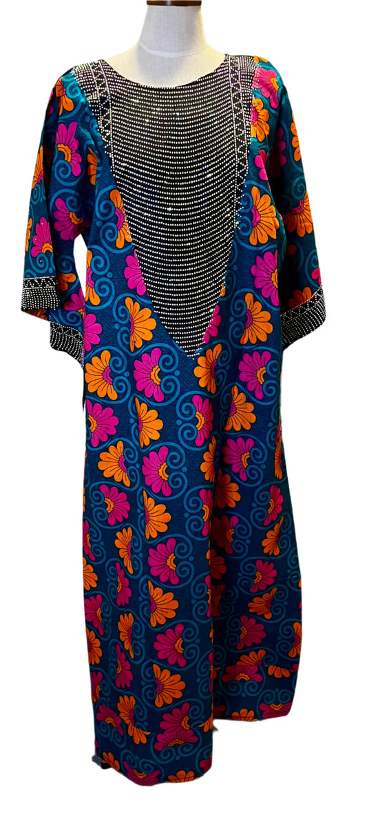 Ankara Kaftan with Stones