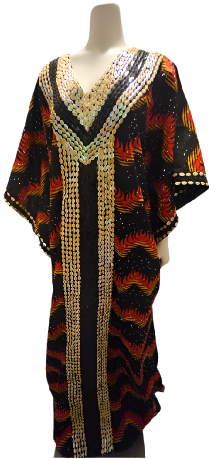 Beaded Ankara Boubou