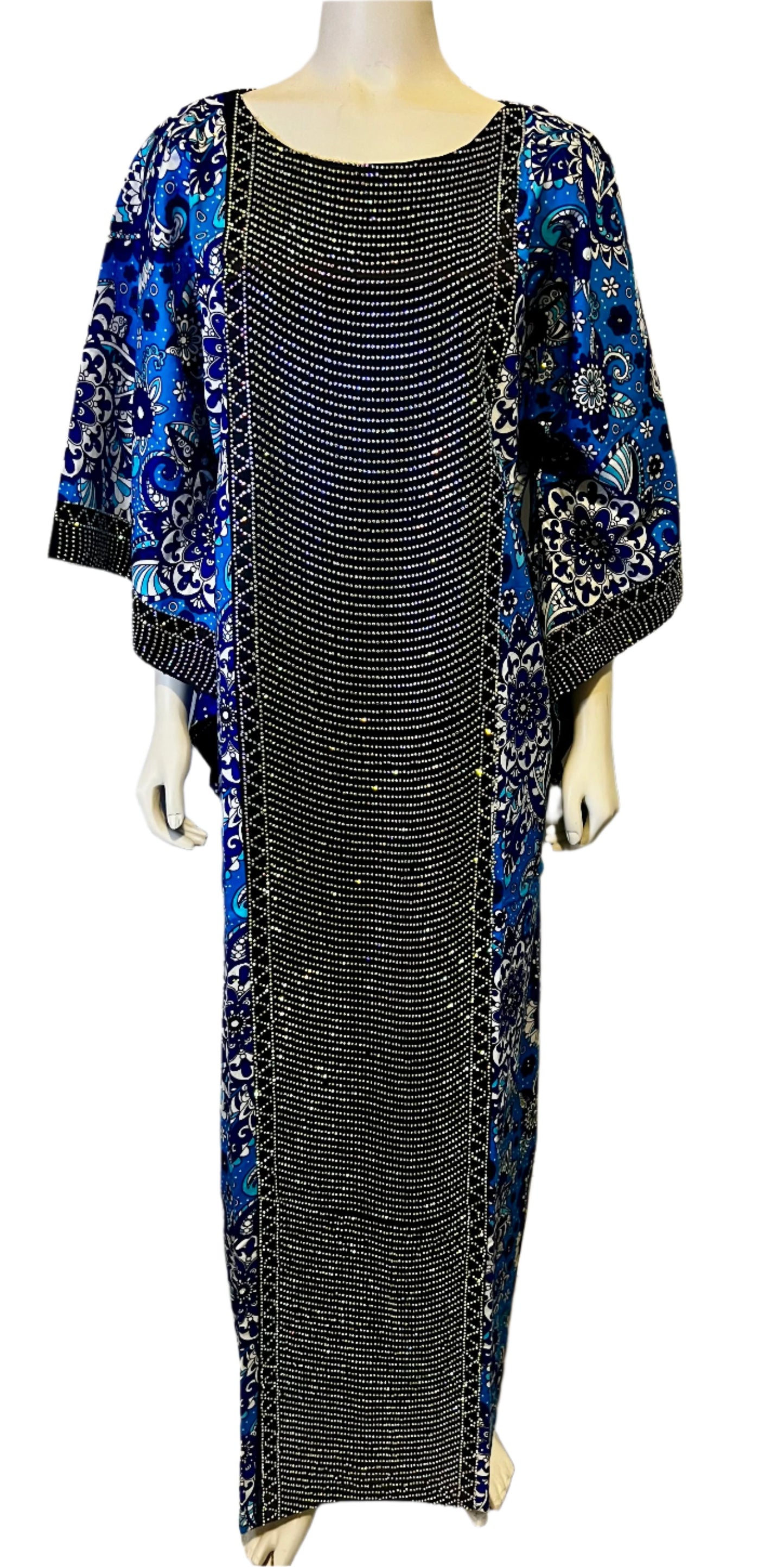 Ankara Kaftan with Front Stones