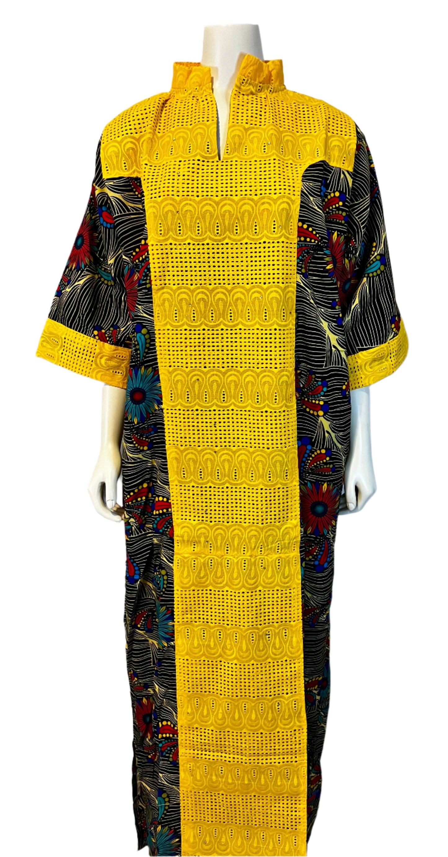 Ankara lace Kaftan