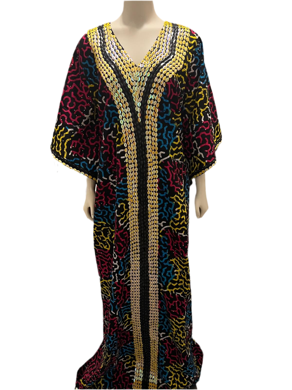 Beaded Ankara Boubou