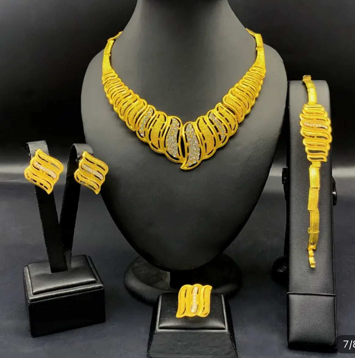 24K Gold Plated Jewelry Set