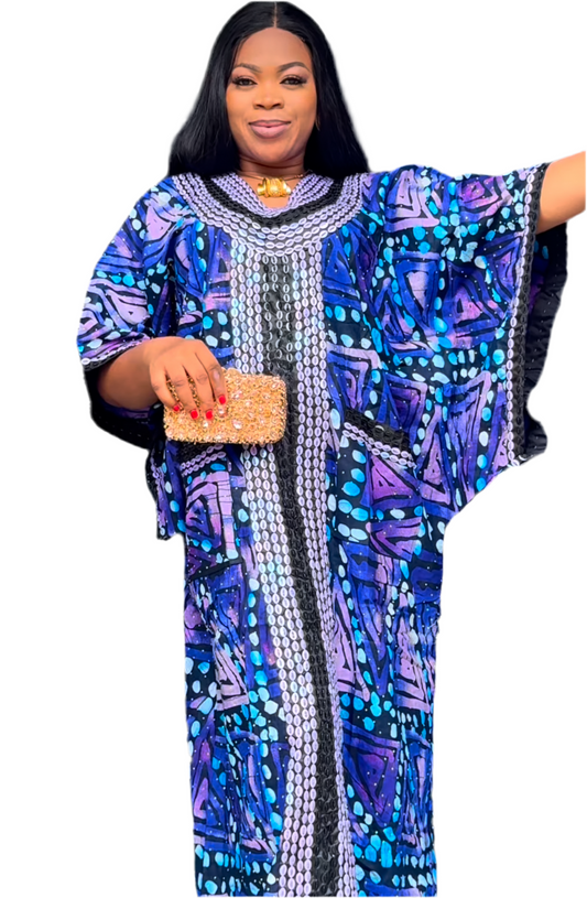 Beaded Ankara Boubou