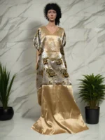 African Luxury Mixed Brocade Medi Bubu - Image 2
