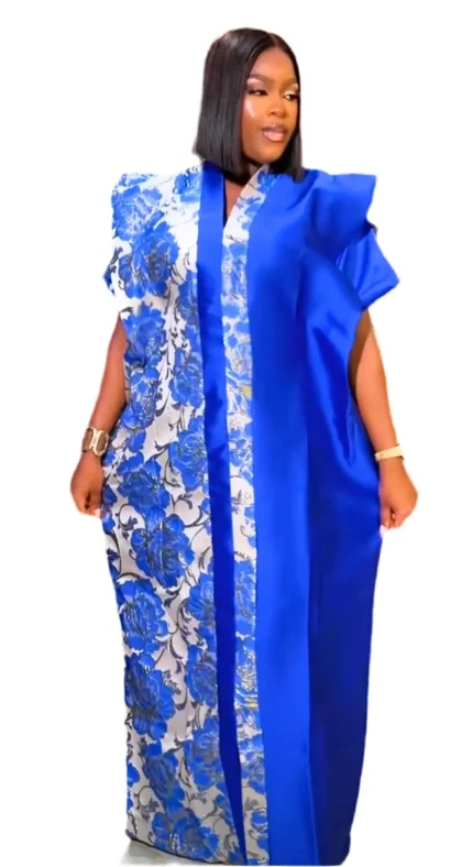 African Luxury Mixed Brocade Medi Bubu