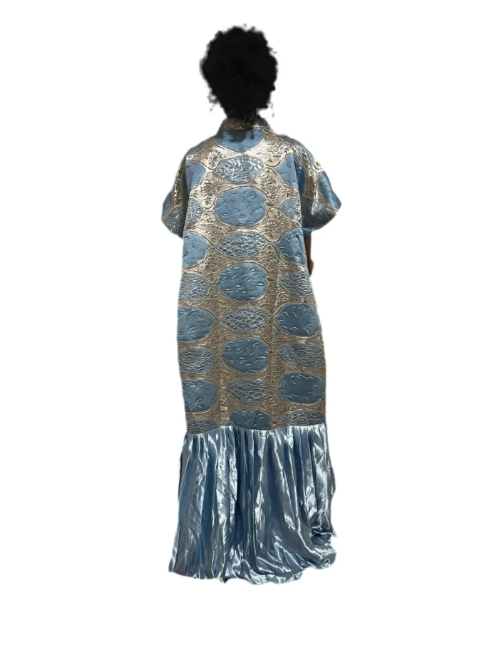 African Luxury Mixed Brocade Medi Bubu - Image 4