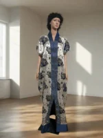 African Luxury Mixed Brocade Medi Bubu - Image 7