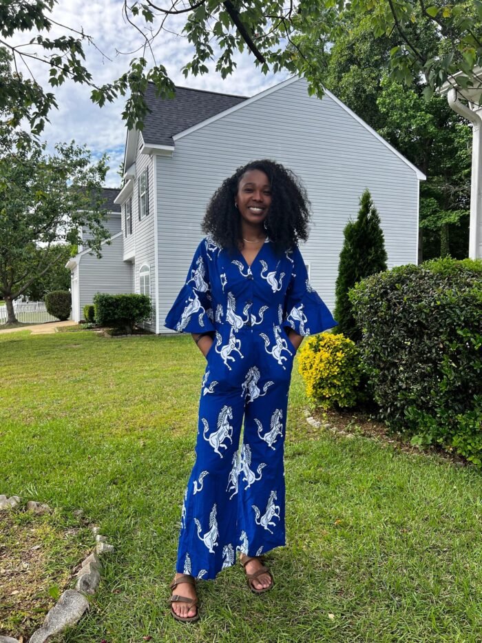 African Print Ankara Jumpsuit - Image 2