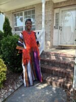 Special African Traditional Woven Aso-Oke/Kente Bubu Maxi Dress - Image 10