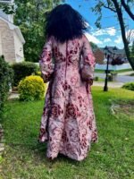 Luxury Damask Brocade Ftted Dress - Image 8
