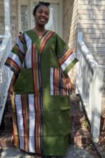 Special African Traditional Woven Aso-Oke/Kente Dress - Image 11
