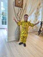 African Ankara Print Boys Afro 2p Pant Set - Image 11