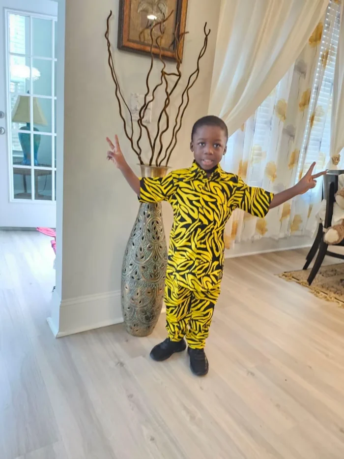 African Ankara Print Boys Afro 2p Pant Set - Image 11