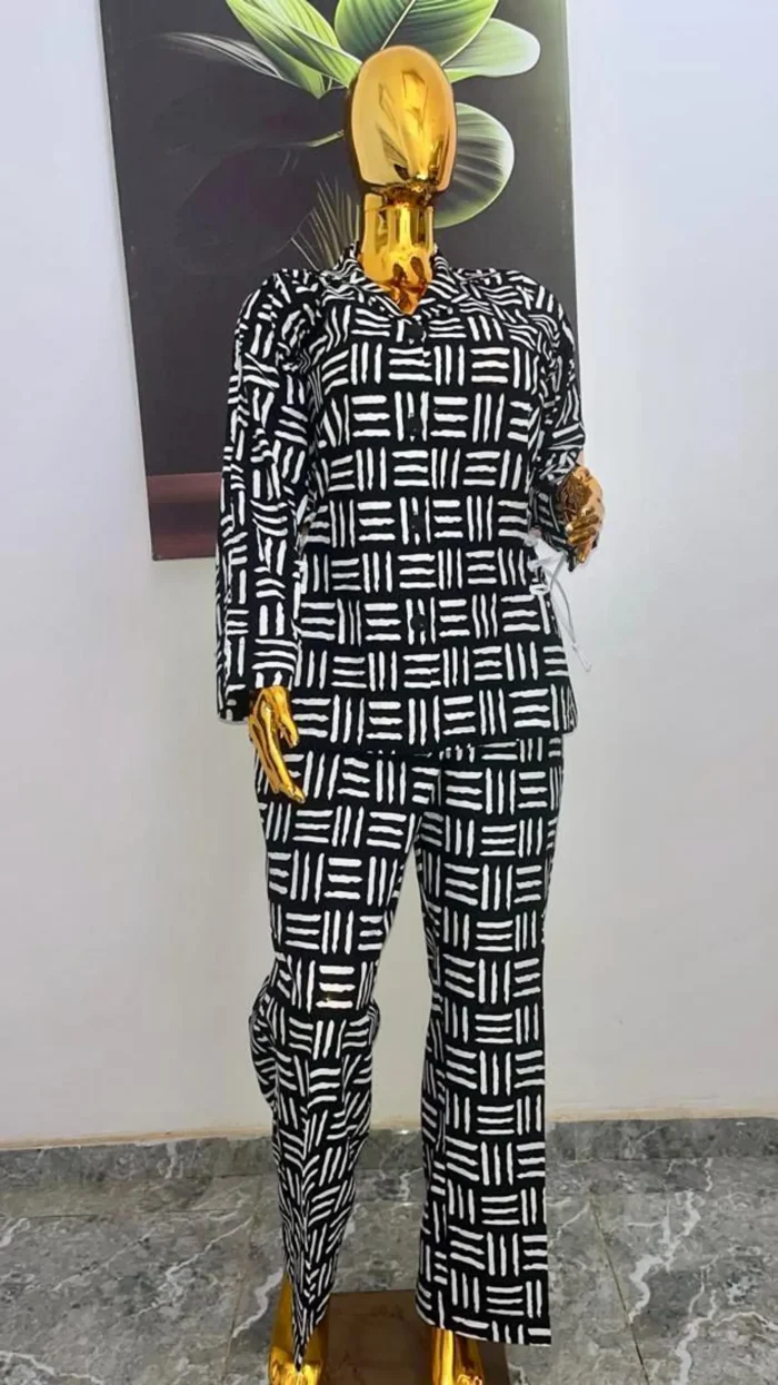 African Print Ankara Pant Set - Image 3