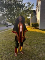 African Print Ankara Kimono Pant Set - Image 3