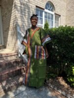 Special African Traditional Woven Aso-Oke/Kente Dress