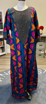 Beautiful Glittering Stone design African Ankara Print Kaftan/Dress - Image 6