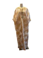 African Luxuy Jaquard Tulle Embroidered/Beaded Kaftan - Image 5