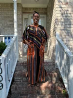 Special Occasions African Traditional Woven Aso-Oke/Kente Dress - Image 8
