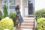 African Print Ankara Afro Tiara Dress Multicolored Dress - Image 6