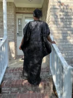 African Unique Damask Brocade with Sequins Boubou/Maxi Dress - Image 6