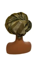 Traditional African Bridal Headgear/Head Tie Aso-Oke/Kente Auto Gele 2p Set Gele and Ipele - Image 7