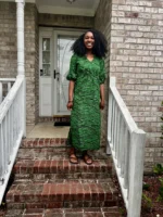 African Print Ankara Tie waist Sisi Eko Dress - Image 10