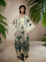 Luxury Damask Brocade Afro Embroidered Kaftan - Image 8
