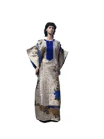 African Luxury Damask Brocade Afro Haddasah Bubu - Image 3