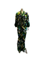 African Print Ankara Tie waist Sisi Eko Dress - Image 11