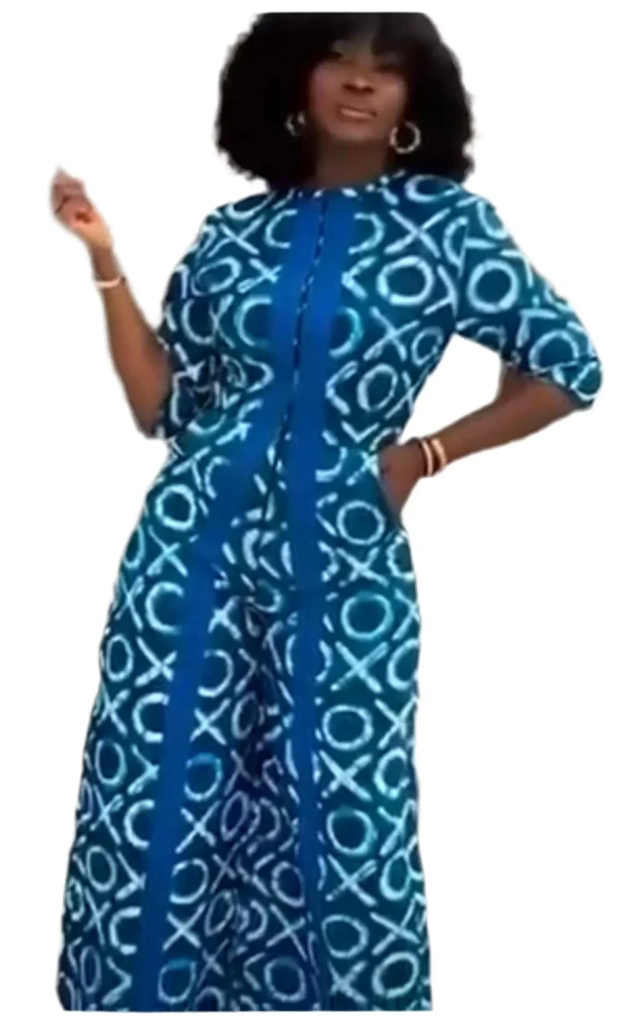 African Print Ankara Jumpsuit - Image 2