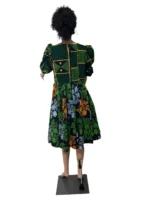 African Print Ankara Formal Mixed Dress - Image 4