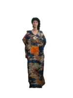 African Luxury Damask Brocade Bubu - Image 8