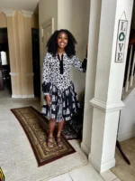 African Prints Ankara 2 Tones Afro Jemima Fit and Flare - Image 8