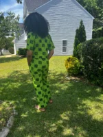 African Print Ankara Cropped Top 2p Pant Set - Image 9