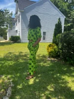 African Print Ankara Cropped Top 2p Pant Set - Image 6