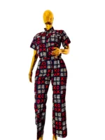 African Print Ankara Cropped Top 2p Pant Set - Image 11