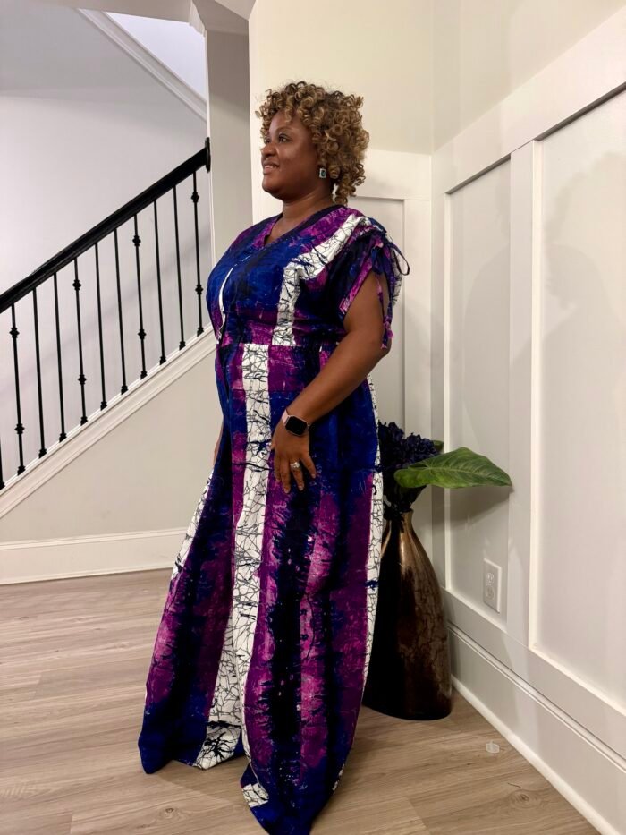 African Print Afro Carolina Ankara Cargo Jumpsuit - Image 4