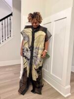 Luxury African Modern European Organza Brocade Bubu/Boubou Maxi Dress with Inner wear - Image 22