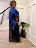 Modern Luxury 2 tone European Organza/Damask Brocade Bubu/Boubou Maxi Dress with inner wear - Image 15