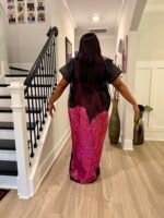 Luxury African Modern European Organza Brocade Bubu/Boubou Maxi Dress with Inner wear - Image 17