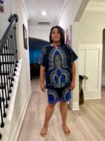 African Ankara  Ethnic/Batik Print 2p Short Pant Set - Image 5