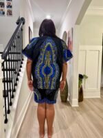 African Ankara  Ethnic/Batik Print 2p Short Pant Set - Image 4