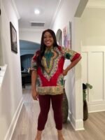 High quality unique African Ethnic Print Danshiki Women Tops