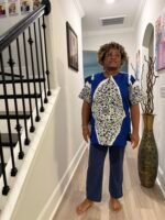 High quality unique African Ethnic Print Danshiki Women Tops - Image 2