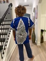 High quality unique African Ethnic Print Danshiki Women Tops - Image 3