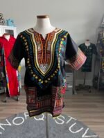 African Print Danshiki Top: Unisex Ethnic Blouse, 100% Cotton - Image 6